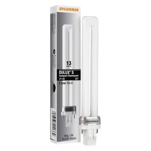 SYLVANIA DULUX 13W Single Compact Fluorescent Lamp, GX23 2-Pin Base, 800 Lms, Fr - Picture 1 of 1