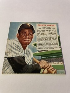 1952 Red Man Tobacco #15 Orestes Minoso Chicago White Sox  VG - EX +