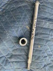 2001 YAMAHA VMAX 1200 VMX1200 Front AXLE BOLT w/ Wheel Spacer - Picture 1 of 2