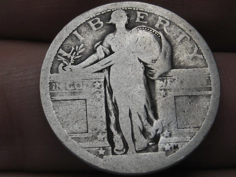 Dateless Silver Standing Liberty Quarter, Type 1 Variety Minted in 1916 and 1917 Cover
