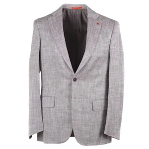 Isaia Regular-Fit Micro Patterned Wool-Silk-Linen Sport Coat 38R (Eu 48) NWT - Picture 1 of 10
