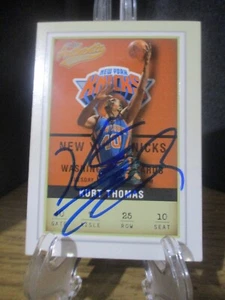 KURT THOMAS AUTHENTIC SIGNED/AUTOGRAPHED FLEER CARD NY KNICKS NBA - Picture 1 of 3