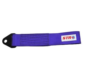STR 3000kg Car Tow Hook Strap Loop Rally Competition Drift Touring - Blue - Picture 1 of 1