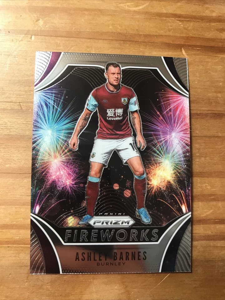Panini Prizm Premier League 2020-21 Ashley Barnes Fireworks Insert, Burnley - Image 1 of 1