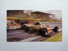 alte Kunstkarte Carlos Reutemann Ferrari Niki Lauda Brabham Michael Turner 1978