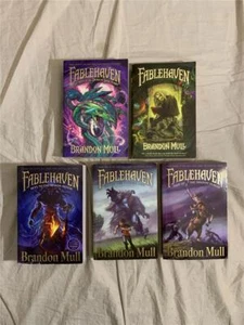 Lot 5 Complete Fablehaven Series 1-5 Brandon Mull - Foto 1 di 3