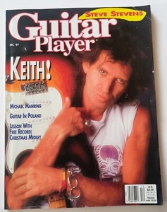 Guitar Player Magazine December 1989 Keith Richards Steve Stevens record xmas - Picture 1 of 7