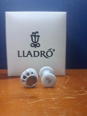 Gemelos Lladro Porcelana Pata de Oso, Gemelos en Caja Original, Impresiones Pata de Oso Foto 1 de 4