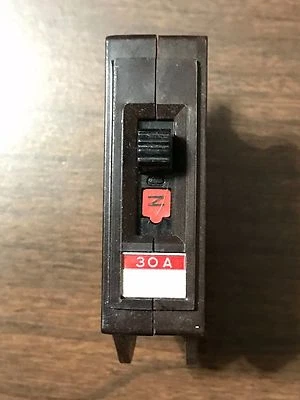 Оригинальный Wadsworth одиночный 1 полюс 30 ампер 30A автоматический выключатель A30 новый из старых запасов новый в коробке - Изображение 1 из 4