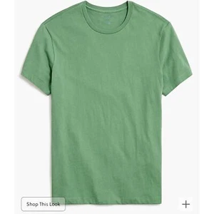 NWT J.Crew Cotton Jersey Washed T-Shirt Green Size Small A1 - Picture 1 of 6