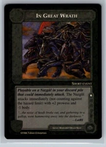 In Great Wrath quasi nuovo Limited Dark Minions Terra di Mezzo CCG LoTR - Foto 1 di 2