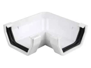 Wavin OSMA Squareline Dachrinnenwinkel Ecke 4t803 weiß - Bild 1 von 1