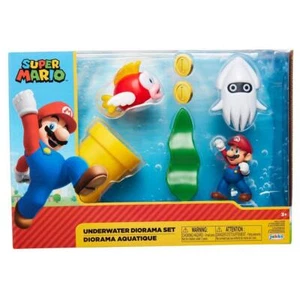New World of Nintendo SUPER MARIO Underwater Diorama Playset Free Ship ! - Picture 1 of 4