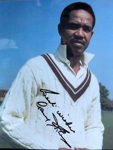 SIR GARFIELD SOBERS - WEST INDIAN CRICKETER - EXCELLENT SIGNED PHOTOGRAPH - Picture 1 of 1