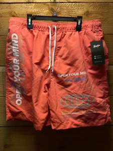 Brooklyn Cloth The Knit Short L Orange Open Your Mind  Comfort Shorts - Picture 1 of 4