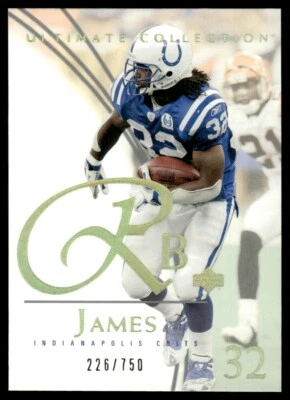 2003 Upper Deck Ultimate Collection Edgerrin James 226/750 Indianapolis Colts - Image 1 of 2