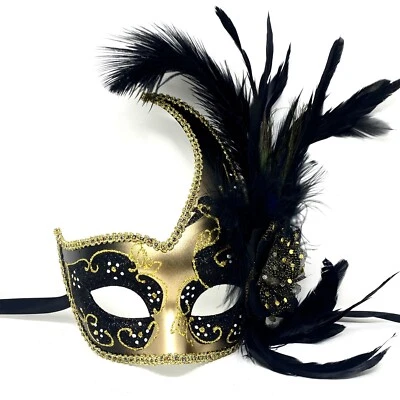 Женская маскарад перо маска венецианский Хэллоуин свадьбы Марди Гра костюмы - Изображение 1 из 3