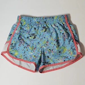Puma Athletic Shorts Girls Small 7 Multicolor Elastic Drawstring Waist Lined - Picture 1 of 10