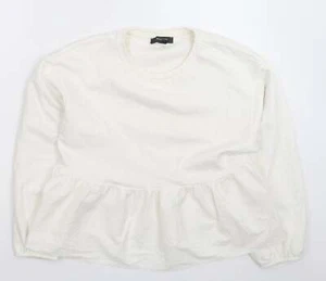 Sudadera Primark para mujer Suéter de algodón blanco talla 12 - Imagen 1 de 12