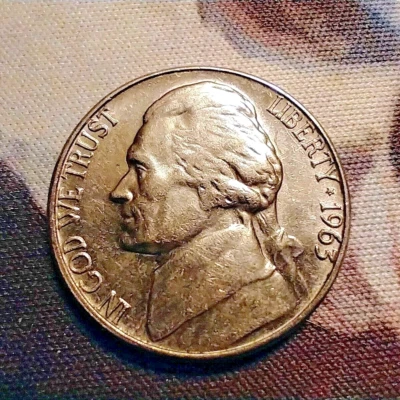 1963-D Jefferson 5C Liberty Nickel-BU-RPM/DDR/DDO - Image 1 of 4