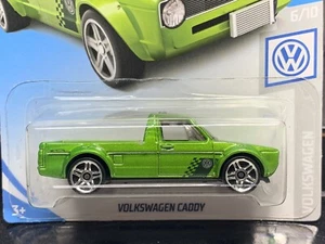 Hot Wheels VOLKSWAGEN CADDY Metallic Green HW VOLKSWAGEN series 6/10 Long card - Imagen 1 de 8