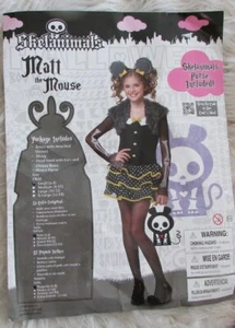 Skelanimals MATT the Mouse Costume Child Halloween Cosplay Sz Sm 6-8 Mouse PURSE - Picture 1 of 5
