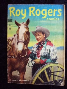 ROY ROGERS COMICS #41 DELL COMICS GOLDEN AGE WESTERN PHOTO COVER  - Picture 1 of 2