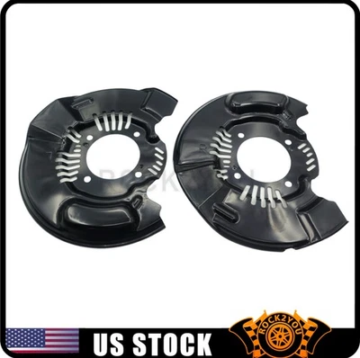 Pair Left+Right Front Brake Dust Shields Compatible with 2005-2023 Toyota Tacoma - Imagem 1 de 4