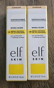 2X Elf Skin Suntouchable Whoa Glow SPF + Primer in SUNBEAM 0.34 Fl Oz - Picture 1 of 5