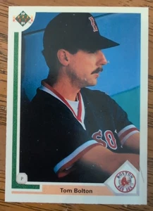 TOM BOLTON Bostin Red Sox 1991 Upper Deck Baseball Card #86 MINT - Picture 1 of 2