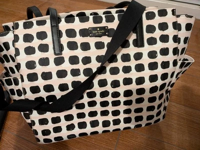 Bolso de bebé Kate Spade Grove Street Kaylie rosa/negro/beige/blanco/usado en excelente estado  Foto 1 de 3