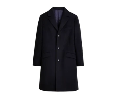 NWT JCrew Ludlow Top Coat Jacket Mens 40 L Navy Blue Three Button Wool Cashmere - Image 1 of 4