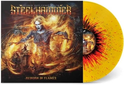 Steelhammer- Reborn In Flames LP NEW 2023 Splatter Vinyl Grave Digger/Boltendahl - Image 1 of 3