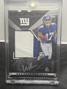 2022 Panini Black Wan'dale Robison 2 Color RPA 157/199 New York Giants - Bild 1 von 2
