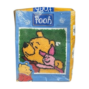 NUEVO Disney POOH & PIGLET Kit Gancho Cierre 13"x13" Caron WP0105 De Colección - Imagen 1 de 7