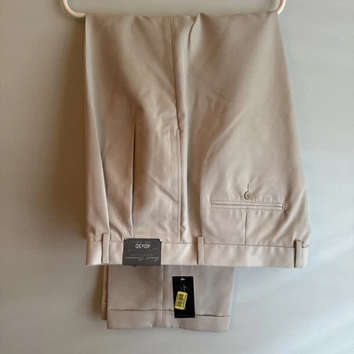 NEWT. Daniel Cremieux Collection Pants 40x30 Beige - Image 1 of 4
