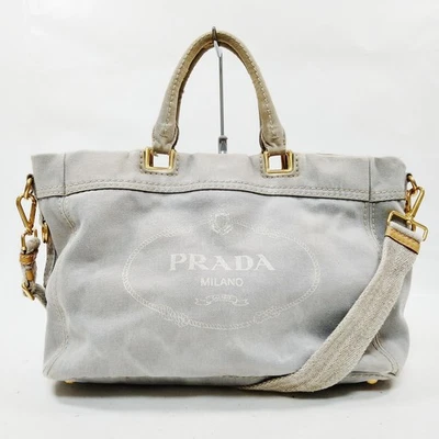 Bolso de Mano Prada Gris Lona 2338051 SIN TARIFA Foto 1 de 4