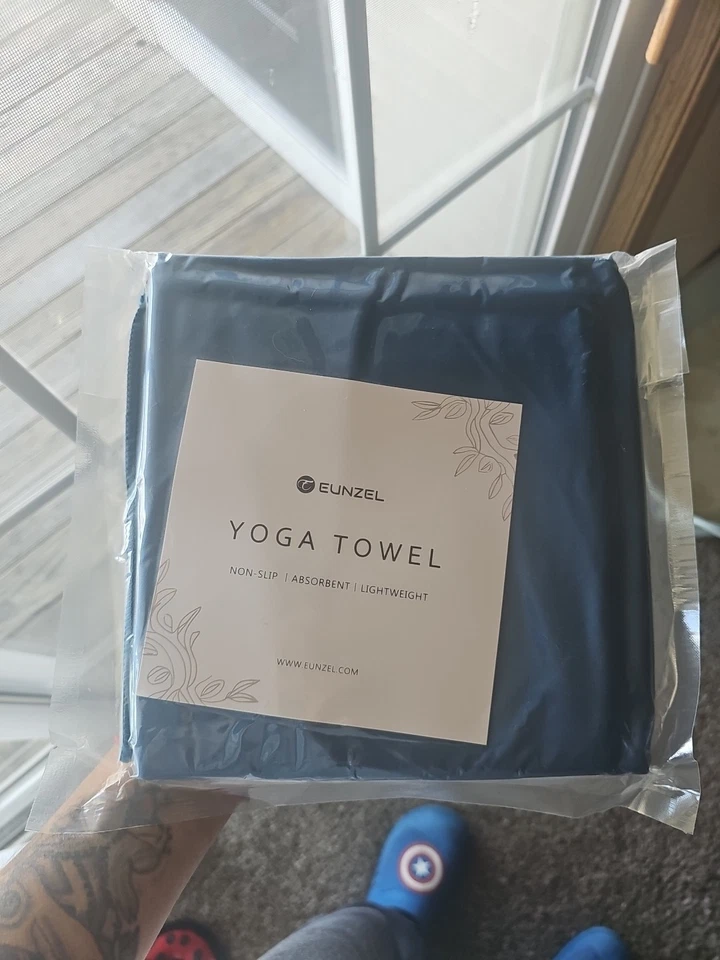 Manduka eQua Yoga Hand Towel Midnight (Navy) Microfiber 16x26.5" Sweat Activated - Image 1 of 1