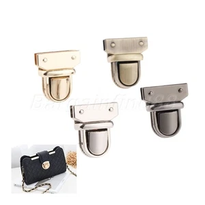 Leather Purse Bag Snap Clasp Closure Lock Handbag Luggage Trunk Duck Tongue Lock - Picture 1 of 13