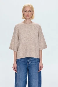 Pistola  Anthropolie Shiloh Sweater in Oatmeal Alpaca Blend SZ S NWT $178 - Picture 1 of 5