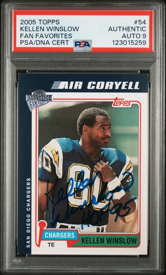 2004 Topps All-Time Fan Favorites Kellen Winslow #54 ~AUTOGRAPHED!~ THE ONLY ONE - Image 1 of 1