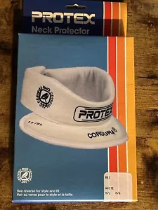 Protex Hockey Neck Protector Size Adult M-L 12-16 Inch Neck (White). New - Picture 1 of 5