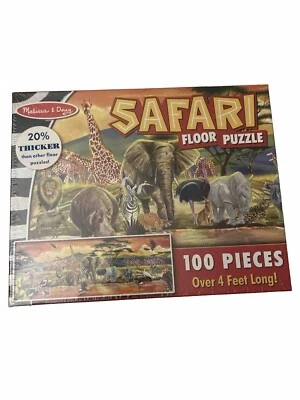 Melissa & Doug African Plains Safari Jumbo Jigsaw Floor Puzzle (100 pcs, over... - Image 1 of 4