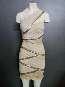 đŸ’¥STUNNING MANDALAY Evening COCKTAIL DRESS Cream 6 - Foto 1 di 17