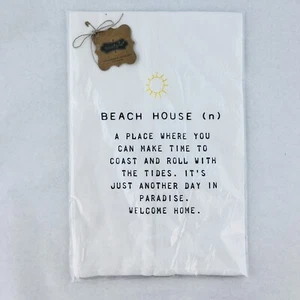 New Mud Pie Beach House Hand Towel 41500096H - Picture 1 of 5