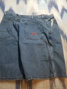 Tommy Hilfiger Carpenter Shorts Mens Size 42 Blue Denim Baggy Jean 42x12 - Picture 1 of 21