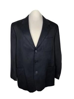 Nuevo abrigo deportivo Barrington para hombre talla 44R negro 100 % Tencel NICR B29 Foto 1 de 4