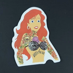 Sexy Princess Tattoo Bad Girl Laptop Sticker 2 Inch Mermaid Ariel Bikini - Picture 1 of 2