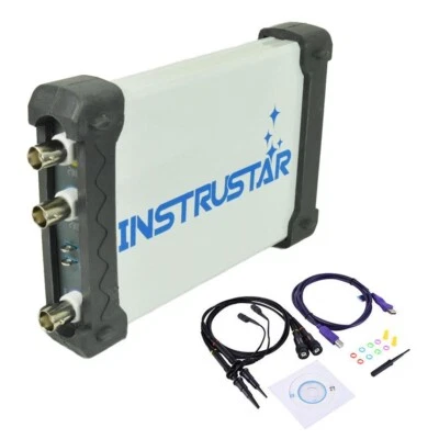 INSTRUSTAR ISDS2062B PC Based USB Digital Oscilloscope 12BIT ADC 20MHz 60MSa/s - Image 1 of 4