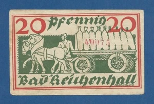 ALEMANIA // GERMANY -- NOTGELD -- BAD REICHENHALL -- 20 PFENNIG ( 1920 ) -- VF+ - Picture 1 of 2